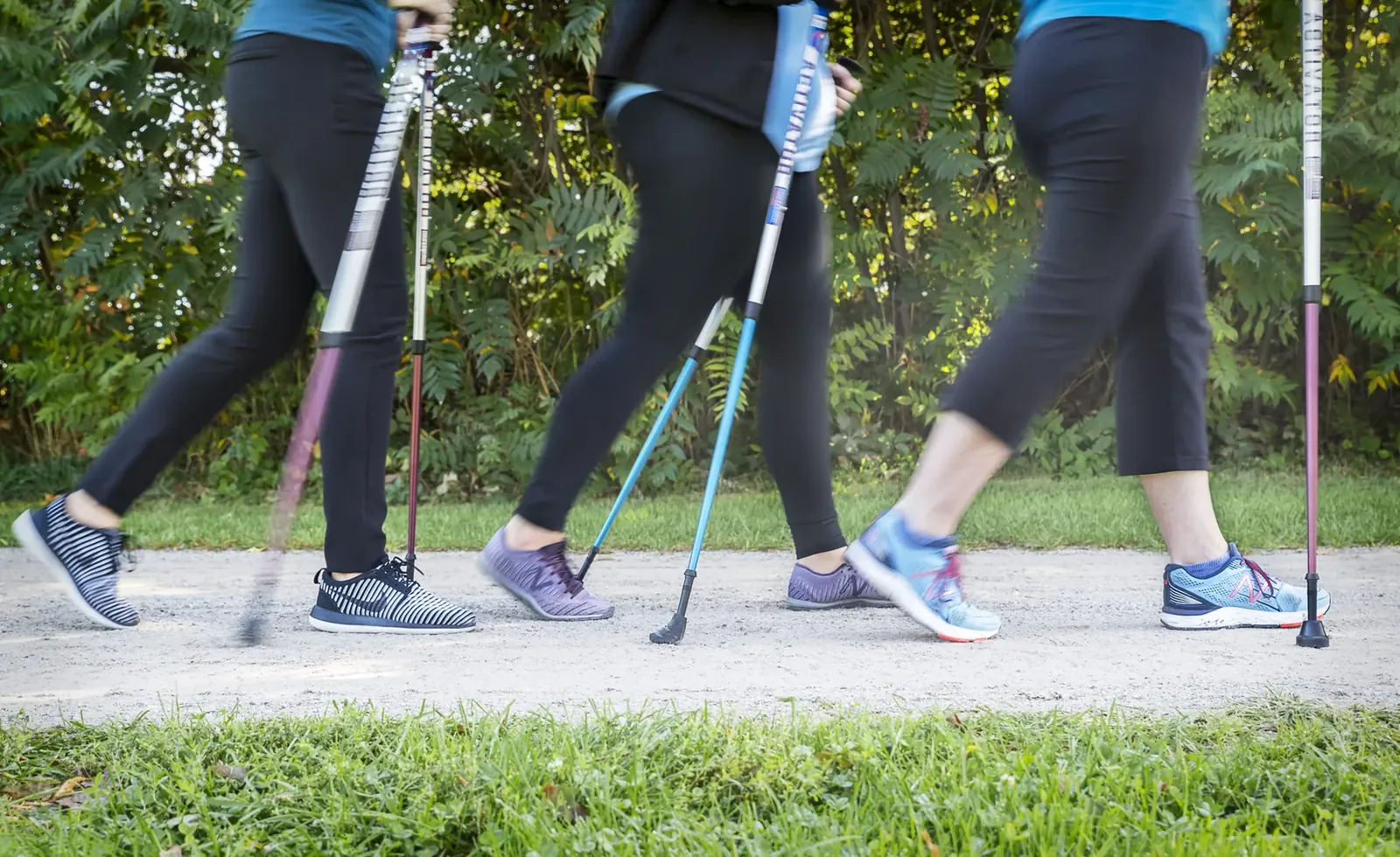 Nordic walking with urban poling poles in Regina, SK